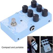 Pedal de Efecto de Guitarra, Pedal de Efecto de Reverberación de Sonido Auténtico y Cálido con 9 Tipos de Reverberación de Modelado Digital, Sala, Pasillo, Placa, Efectos de - 1 - Ver 5