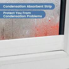 1卷窗户防冷凝吸水胶带，自粘可重复使用防潮密封胶带，适用于窗台、门和玻璃面板，灰色，窗户冷凝控制门密封胶，耐用密封胶 - 彩色 - 查看 6