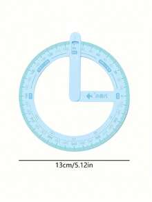 1 Set Cartoon 360 Degree Rotatable Angle Teaching Aids, Math Angle Decomposition Drawing Geometric Protractor, Multifunctional Drawing Ruler, 360 Degree Movable Angle Teaching Tool, 360 Degree Movable Angle Teaching Ruler, Math Angle Decomposition Recognition Multifunctional Angle Ruler Demonstrator, Back To School