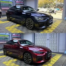 1 miếng dán kim loại lỏng màu đỏ huyết rồng, decal vinyl PET kim loại lỏng màu đỏ huyết rồng siêu sáng dành cho ô tô và xe máy, màng phim đổi màu bền, có thể dán lên đồ nội thất, nhà cửa, bàn ăn trong nhà, decal dán xe hơi và xe máy bằng PVC kim loại bóng cao màu đỏ rực, màng phim dán chống bong bóng, phụ kiện ô tô, decal dán xe, nhãn dán ô tô - Một kích cỡ phù hợp cho tất cả - Xem 4