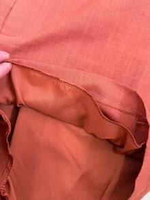 Linen Shirt And Shorts Set (2 Pieces) - Coral Pink - View 6