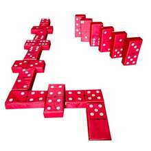 Domino Gigante Divern Familiar En Grande Rojo - Rojo - Ver 1
