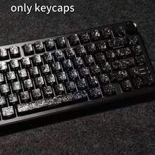Bộ đầy đủ 119 phím kiểu sợi carbon, chiều cao tiêu chuẩn nhà máy, phù hợp với bàn phím cơ trục từ Wooting (Keycap kiểu sợi carbon), Keycap dòng Black Series, Keycap sợi carbon - các phím bấm bằng sợi carbon - Xem 6