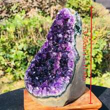 1pc Huge Amethyst Cluster Decor, Top Grade Natural Uncut Amethyst Geode Crystal Cluster From Uruguay, Gemstone Geosurvey Instrument - Multicolor - View 2