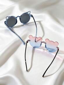 两副可爱的猫咪造型眼镜 - 藍色 - 查看 4