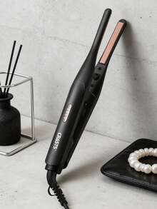 CRASTS窄刘海及发尾夹，男女通用，可调节温度美发造型工具 - 黑色 - 查看 1