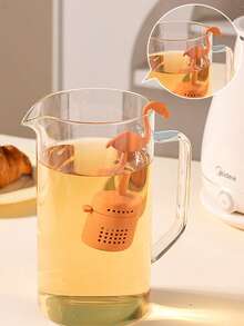2pcs Crane Shaped Tea Infuser, Separable Tea Leaf And Water, Tea Cup Tea Strainer, Multifunctional Filter, Suitable For Tea Leaves, Coffee Grounds, Spices, Etc. - Multicolor - View 5