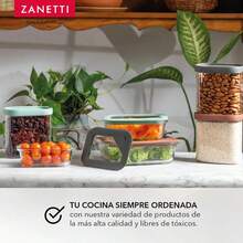 - 3 Contenedoreséticos de Vidrio Grueso Con Tapa - 3 Diferentes Colores - 3 contenedores c/tapa de colores - Ver 7