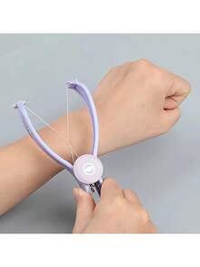 1pc Face Hair Remover, Women's Facial Hair Removal Tool, Painless Face Hair Removal Device, Spring Loaded Eyebrow Tweezers, Suitable For Cheeks, Eyebrows And Chin - 1 - View 2