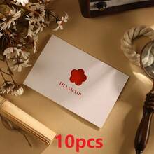 极简剪纸明信片和贺卡 - 节日贺卡、创意生日贺卡 - 来自花店的简约情人节感谢卡 - 适合送给朋友、爱人和家人，表达爱意和关怀 - 彩色 - 查看 16