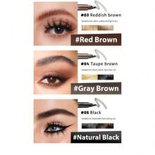 2支装染眉膏，持久防水防晕染，易于使用，色彩丰富，适合所有肤质，价格实惠，情人节礼物，旅行必备，房间装饰，情人节礼物，便宜好物，房间装饰，1美元商品，度假必备，女士礼物，卧室装饰，情人节，99美分 - 棕色 - 查看 10