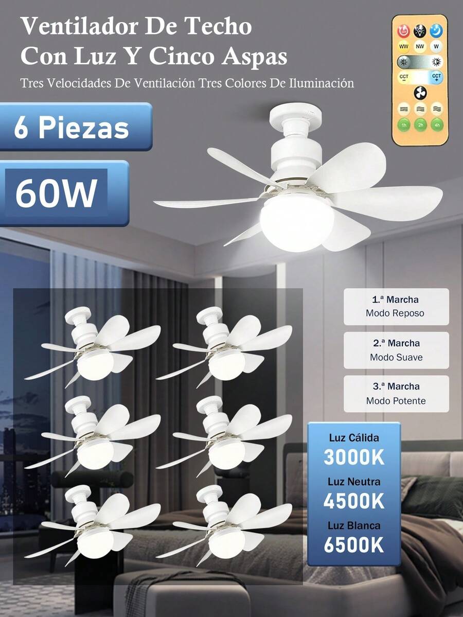 Ceiling Fans - 6 قطع - مشاهدة 1