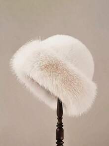 1顶冬季保暖内衬帽子，户外渔夫帽，加厚保暖时尚冬季护耳蒙古帽度假装