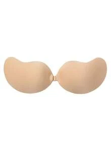 1对经典芒果形自粘胸罩罩杯，提拉支撑文胸，隐形无肩带文胸，透气亲肤粘性文胸，可重复使用露背文胸，硅胶乳贴，适用于女士内衣及文胸配件，可搭配婚纱、礼服、吊带背心、日常及旅行穿着。 - 彩色 - 查看 14