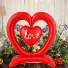 Bóng bay hình trái tim lớn có chữ "Love" - Kích thước 18"/45", chất liệu giấy bạc bền chắc, có thể tái sử dụng cho sinh nhật, đám cưới, ngày Valentine, kỷ niệm, bóng bay sinh nhật | Thiết kế hình trái tim | Chắc chắn và bền - Nhiều màu - Xem 11