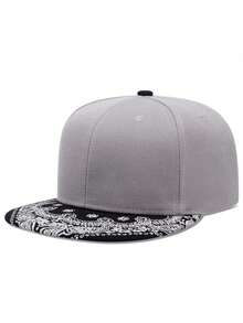 2025 Nouveau chapeau à bord plat simple et , chapeau imprimé cachemire, chapeau de planche à roulettes, chapeau hip hop personnalisé créatif pour la rue et la vie quotidienne, chapeau de sport pour l'ombre, casquette de baseball décontractée unisexe