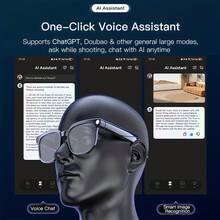 PEJE 4k Camera Glasses, Ai Smart Glasses With Real-Time Translation & Object Recognition, Open-Ear Audio, Ultra-Light Design, Max 8hrs Playtime For Outdoor, Work, Travel,Smart Glasses With Camera, 1080P HD Camera, Digital Video Recorder Camcorder Eye Protection DV Camera Glasses Video Glasses, Recording Portable Camera Ultra Clear Camera Glasses Long-Lasting Battery Life, USB Interface,Compatible With Iphone Andriod Smartphone,Christrmas /Festival/Birthday/Holiday Present Valentine's Day Gift - Color Change - View 8