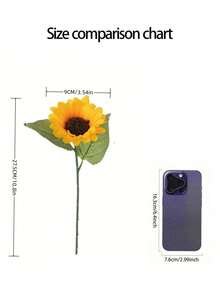 7 piezas de 27,5 cm de girasol realista, adecuado para manualidades DIY y decoración del hogar - Flores artificiales en floración para interiores/exteriores, se pueden usar para ramos de novia y decoración de mesa. Adecuado para decoración de verano, decoración del hogar, decoración del dormitorio, decoración de la casa, decoración de la sala de estar, decoración de la habitación, decoración de cumpleaños, decoración de bodas.