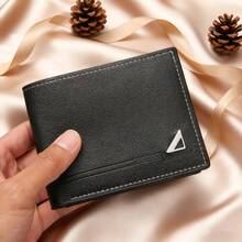 男士钱包+男士皮带四件套，日常搭配使用，父亲节礼物，复古时尚商务百搭男士钱包，适合作为节日礼物，如圣诞节、情人节、生日（不含礼盒） - 黑色 - 查看 4