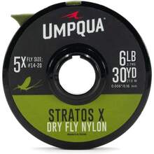 Umpqua Stratos X Dry Fly Nylon Tippet Camuflaje Gris 30 Yardas Ideal para Pesca en Rios y Lagos Alta Resistencia y Discrecion Natural - Camuflajegris - Ver 1