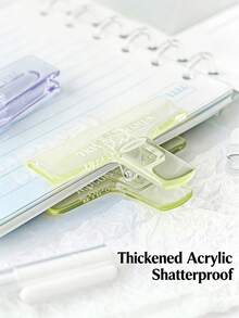 Acrylic Chip Clips For Bags, Transparent Food Seal Clips, Multicolor Kitchen Storage Snack Bag Clips With Metal Spring, Durable Airtight Seal Grip - Multicolor - View 3