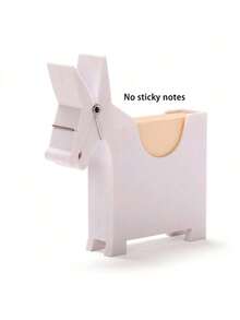 可爱红色PVC桌面记事本收纳架，带便签纸分发器 - 趣味实用办公桌收纳架，家居或办公装饰佳品，可爱办公用品