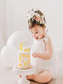 Hot Festival Cake Decoration Plate, Moon And Star Party Birthday Cake, Dessert Table Cake Plate - Gold - View 5