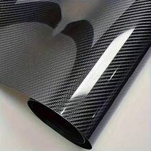 1pc Super Bright Carbon Fiber Car Film, PET Black Carbon Fiber Car Wrap Film, Car Body Modification Protective Wrap Film, Car Modification Carbon Fiber Film - One Size - View 3