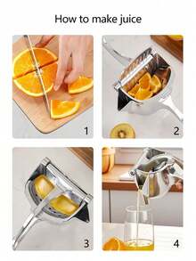 1pc Handheld Juicer - Ergonomic Handle, Easy To Use, Efficient Juice Extraction For Citrus Fruits And Other Fruits - Multicolor - View 6