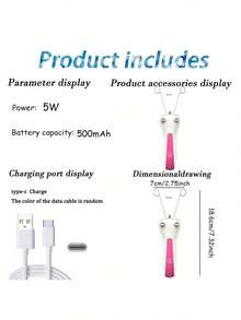 New Women's Electric Facial Hair Remover, USB Rechargeable Beauty Epilator, Suitable For Full Body Hair Removal - Purple - View 11