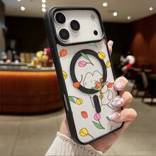 Funda Magnética para Teléfono Compatible con iPhone 17 Air/16/15/14/13/12/11 Pro, Pro Max, Plus, X/XS/XS Max, Compatible con Samsung Galaxy S22/S23FE/S24FE Plus, Ultra, Marco de TPU + Marco de Lente Independiente, Anillo Magnético Incorporado Adsorción Instantánea MagSafe, Serie de Colores Macaron, Combinaciones de Múltiples Colores - Blanco - Ver 2