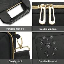 Bolsa bandolera vertical portatil para ordenador 15-15.6 pulgadas compatible con MacBook 16 HP  Asus diseño rombo acolchado bolsillo frontal asa y cinturon negro - 16pulgadas - Ver 5