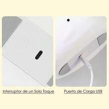 Luz Nocturna, Luces de Ballena,Lámpara de Silicona para la Decoración de la Habitación del Bebé, Recargable, con 7 Tipos de Color de Luz(Whale) - Multicolor - Ver 6