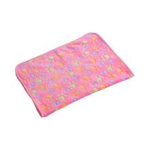 Pink Paw Print Pet Blanket, Soft Plush Small Dog Bed Mat, Washable Medium To Large Dog Blanket - Pink - View 6
