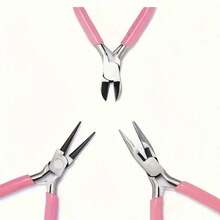 Mini Angled Pliers, Round Bent Nose Pliers, Insulated Pliers Suitable For Jewelry Making Tools - Multicolor - View 13