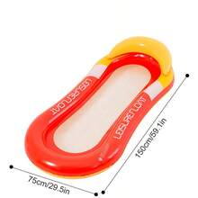 1pc Inflatable Swimming Pool Float Mattress With Head Pillow, Adult Sunbathing Lounge Floats For Pool, Lake, Beach Party (59.8" X 28" Inches)