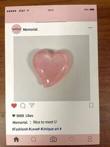 爱形闪光手机可扩展支架，多功能可旋转桌面支架，粘合和磁性选项兼容所有智能手机，兼容 、Android 手机，生日、家人、朋友的礼物，推拉式手机握把手机支架手机配件