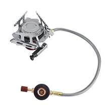 ZAQHornillo de Gas Portátil 3500W con Encendido Piezoeléctrico Estufa de Camping para Cocina al Aire Libre Picnics Viajes Cocina Exterior Familias Acampantes - como en la foto - Ver 2