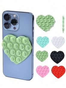 Silicone Suction Cup Phone Case Stand, Suction Cup Phone Holder, Sticky Phone Stand, Sticky Phone Holder, Suitable For Smartphones