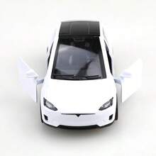 1个（袋装）1/36纯色锌合金玩具车车身，仿SUV儿童玩具，适合3岁及以上男孩。单辆合金玩具车，带回力功能，两侧车门均可打开，节日礼物，玩具收藏，高仿真合金压铸玩具车，SUV型合金回力模型车。白色 - 白色 - 查看 6