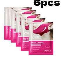 1/3/4 Pcs Red V-Shaped Lifting Face Mask, With Lifting Chin Effect; Hydrogel Face Mask With Ear Hooks, Can Be Used As Lifting Bandage - Multicolor - View 14