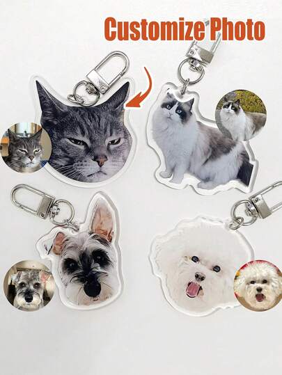 Llavero personalizado con foto/texto, llavero con retrato de mascota, llavero acrílico personalizado con forma de corazón, llavero con retrato de gato, llavero con diseño personalizado adorable, llavero de gato adorable, colgante personalizable, dije de bolso, dije de bolso, llavero para mujer/hombre, regalo de cumpleaños, aniversario, decoración de dormitorio, foto de mascota/pareja/familia, novia, novio, amigo, estudiante, madre, regalo único, útiles escolares, colorido, lindo, adorable, divertido, kawaii, Y2K, unisex, casual, regalo para amantes de los gatos