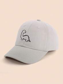 1 chiếc mũ lưỡi trai cổ điển hình khủng long màu trơn - Thích hợp sử dụng ngoài trời quanh năm cho trẻ từ 1-8 tuổi. - 1PC - Xem 6