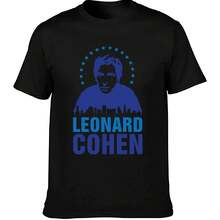 Camiseta de Leonard Cohen Música folk Bob Dylan Joni Mitchell - Negro - Ver 1