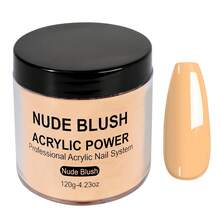 LIMEGIRL Acrylic Powder Super Hard Nails - 4oz/120g Professional Acrylic Nail Powder Large Capacity Or Acrylic Nail Art 3D French Nail Manicure Extension Nail Carving - Nude - View 2