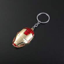 Marvel Spider-Man Iron Man Keychain, Y2K Anime Avengers Alloy Spider Mask Keyring, Gift For Boys & Men - Multicolor - View 6