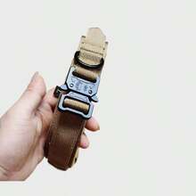 TACGEAR 军用 K9 项圈：重型防拉战术项圈，适用于德国牧羊犬和大型犬，配有减震弹性牵引绳（6 种尺寸）“瞬间制止拉扯！” 专业战术犬项圈套装 - 可拆卸军用尼龙颈部保护套，配有弹性减震牵引绳，适用于杜宾犬 - 彩色 - 查看 8