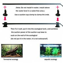 3h/9h/12h Timer, Aquarium Fischbecken Beleuchtung, nicht wasserdicht, Dual-Farbtemperatur, geeignet für Innenaquarium Beleuchtung, amphibische Tiere & Pflanzen Beleuchtung (Echse, Fisch, Chamäleon, Schildkröte)