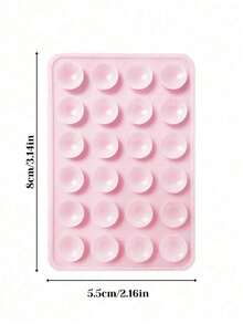 1pc Silicone Suction Cup Phone Case Stand, Phone Suction Cup, Octobuddy, Sticky Phone Grip, Sticky Phone Holder, Compatible With Smartphones - 彩色 - 查看 3