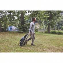 ZAQColeman RoadTrip 225 - Parrilla de propano portátil de pie parrilla de gas con botón de arranque patas y ruedas plegables mesa auxiliar y 11.000 BTU de potencia para camping portón trasero - Negro - - Ver 7